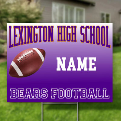 Football - Single 24"x18" Rigid Coro (Yard Signs ) 4mm Thumbnail