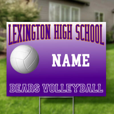 Volleyball  - Single 24"x18" Rigid Coro (Yard Signs ) 4mm Thumbnail