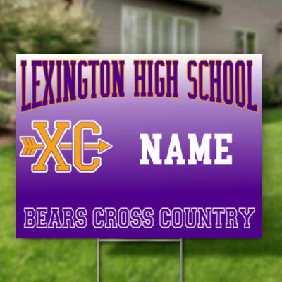 Cross Country - Single 24"x18" Rigid Coro (Yard Signs ) 4mm Thumbnail