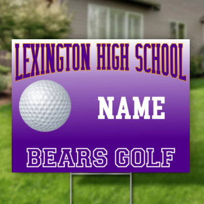 Golf - Single 24"x18" Rigid Coro (Yard Signs ) 4mm Thumbnail