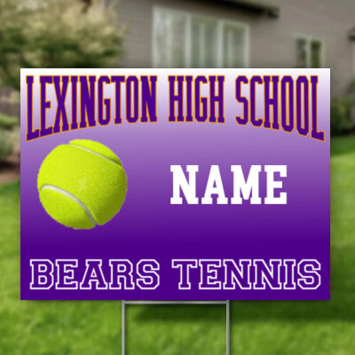 Tennis - Single 24"x18" Rigid Coro (Yard Signs ) 4mm Thumbnail